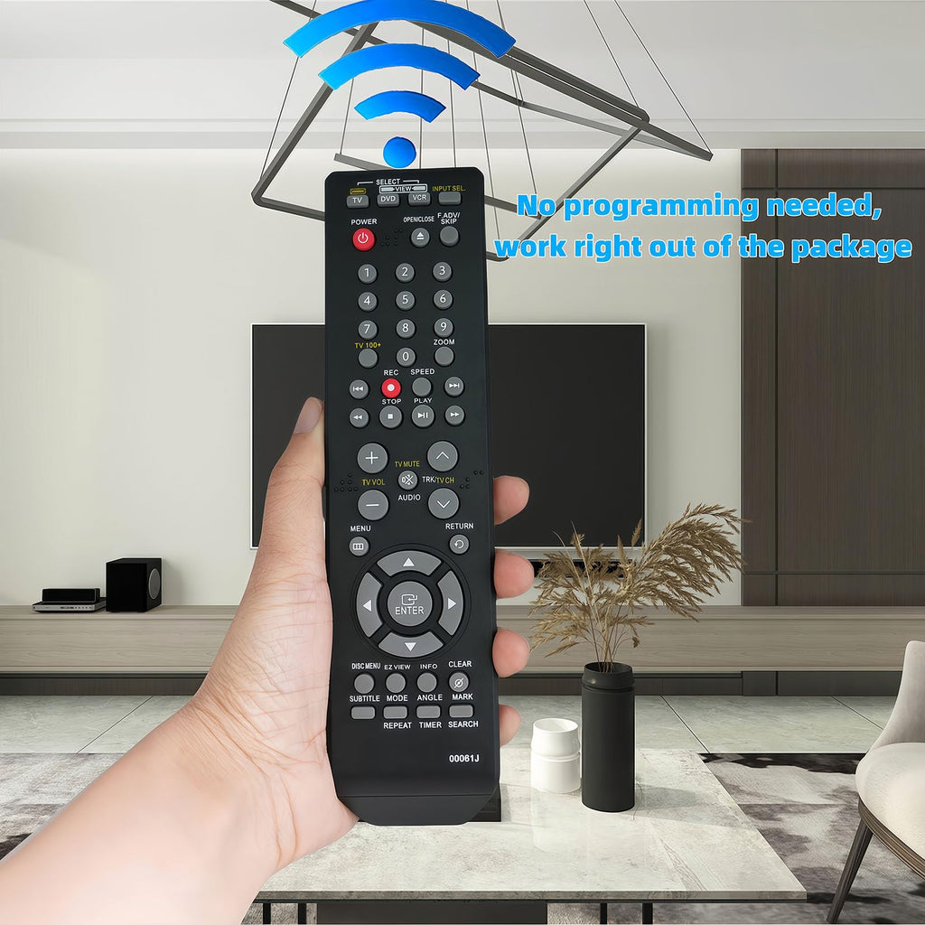 Replacement Remote Control for DVD VCR Combo Player Recorder R5139