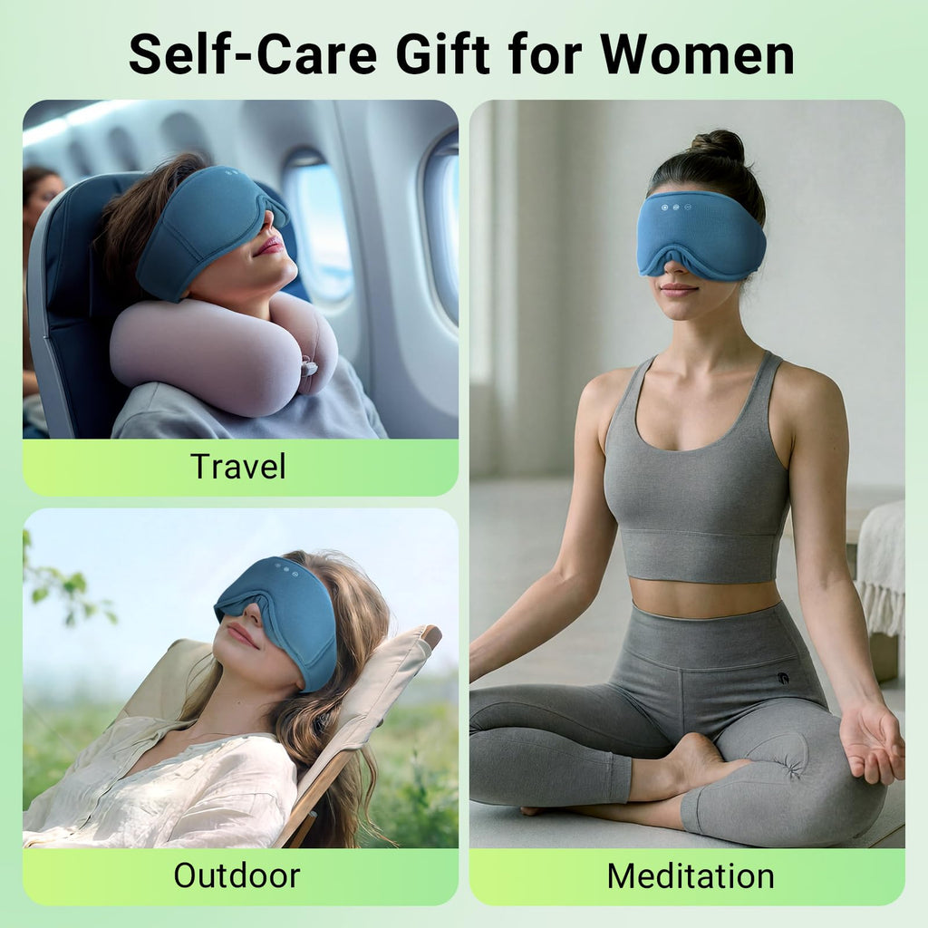 Bamboo Cotton Sleep Mask with Bluetooth Headphone U702