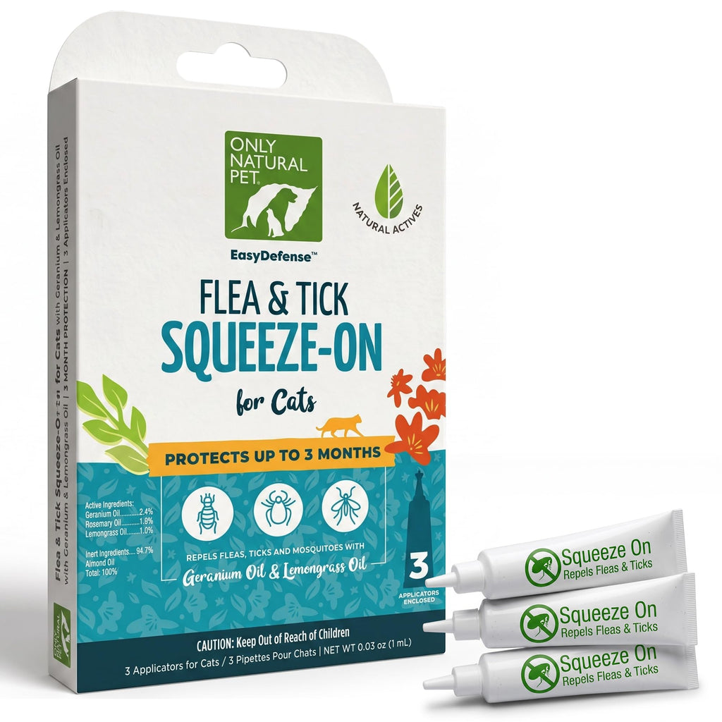 Natural Flea and Tick Prevention for Cats Squeeze-On Drops A145995
