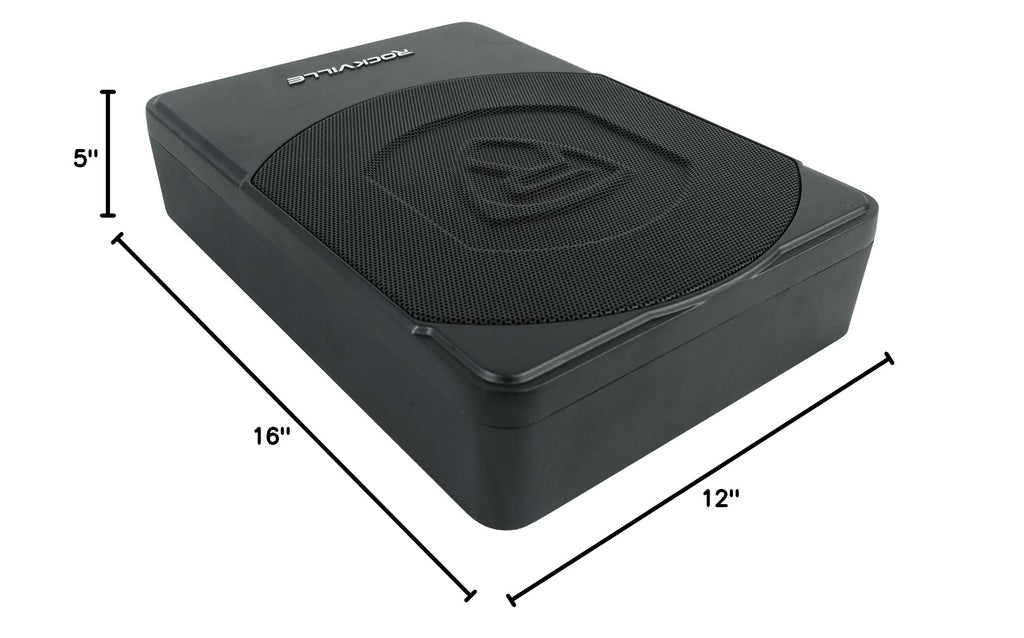 10" Powered Under-Seat Subwoofer with Amp Wiring Kit A490