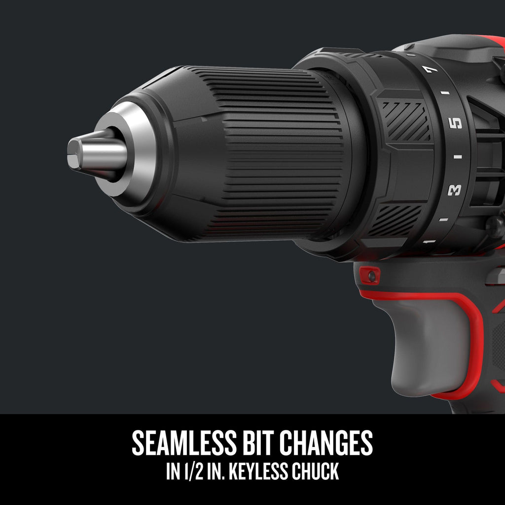 Cordless Drill/Driver Kit, 1/2 inch, Battery and Charger Included Z305
