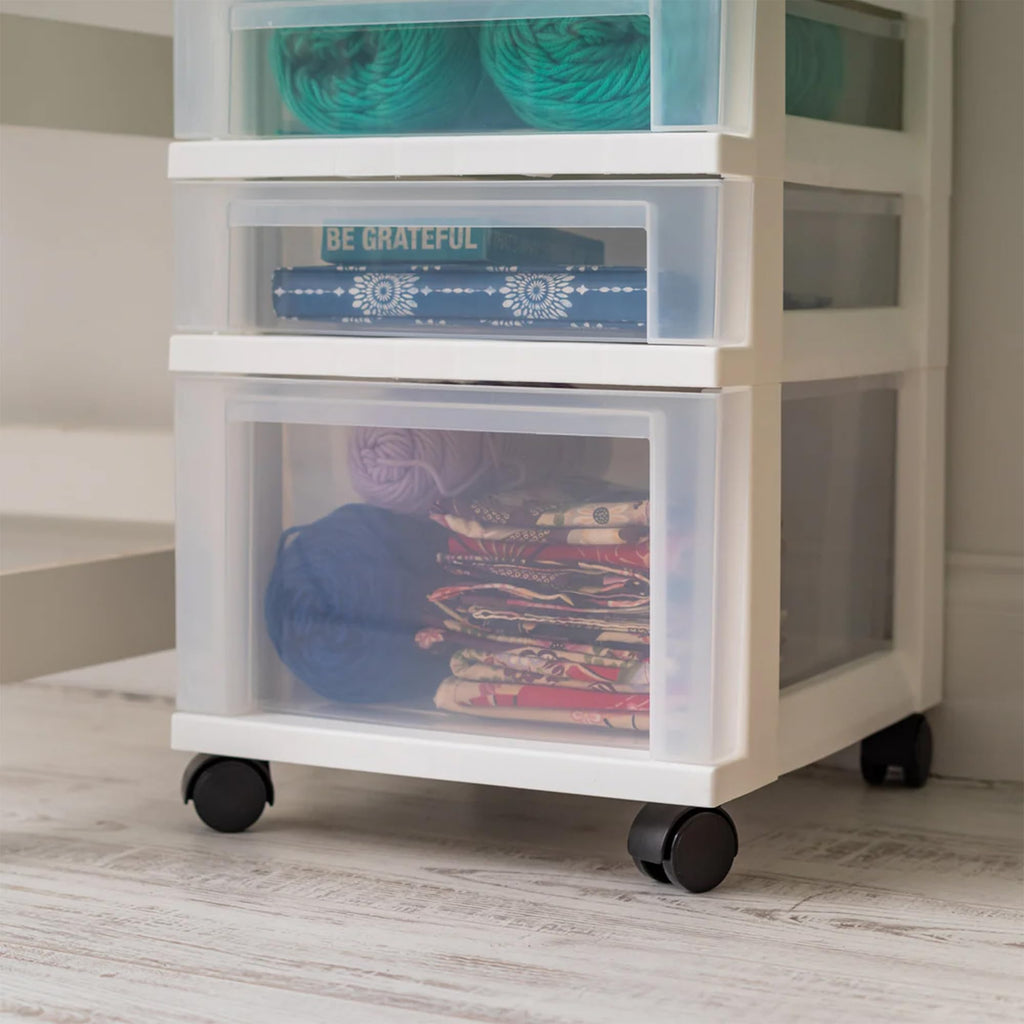 5 Drawer Rolling Storage Cart with Organizer Top O443356