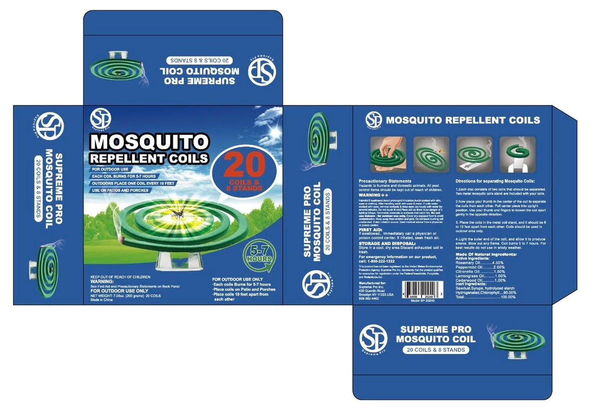 Mosquito Repellent Coils 20 Coils 8 Coil Stands N2128
