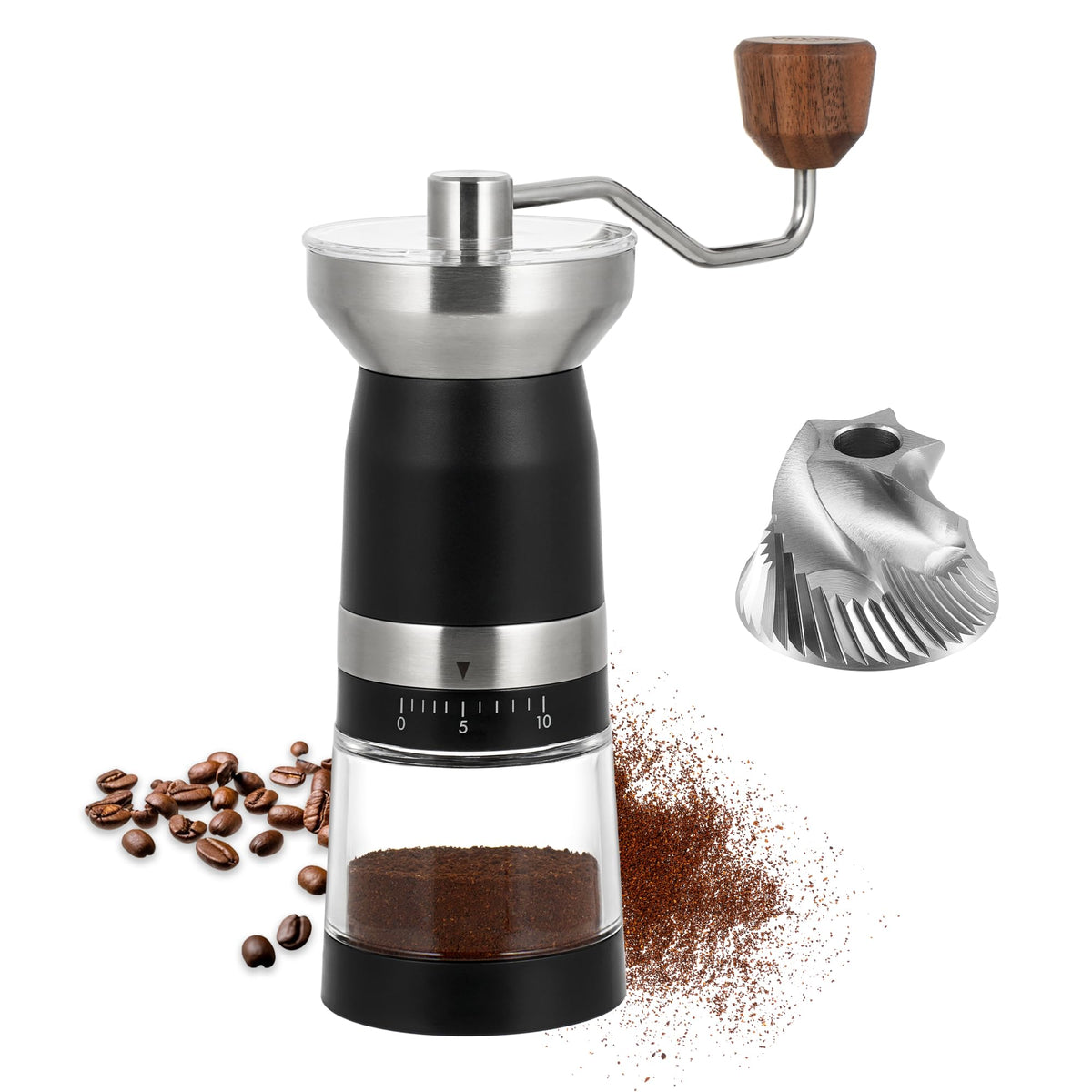 Manual Coffee Grinder Stainless Steel Conical Burr M889