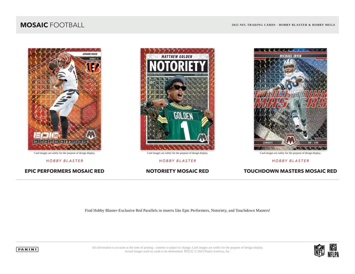 2025 Mosaic Football Trading Card Box Z23439