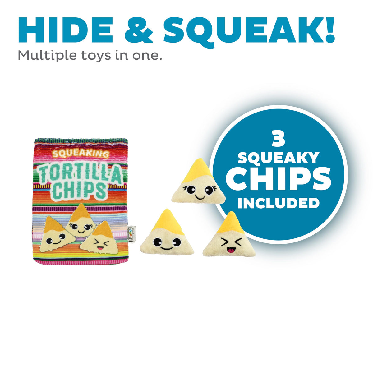 Tortilla Chips Puzzle Squeaky Dog Toys P92582
