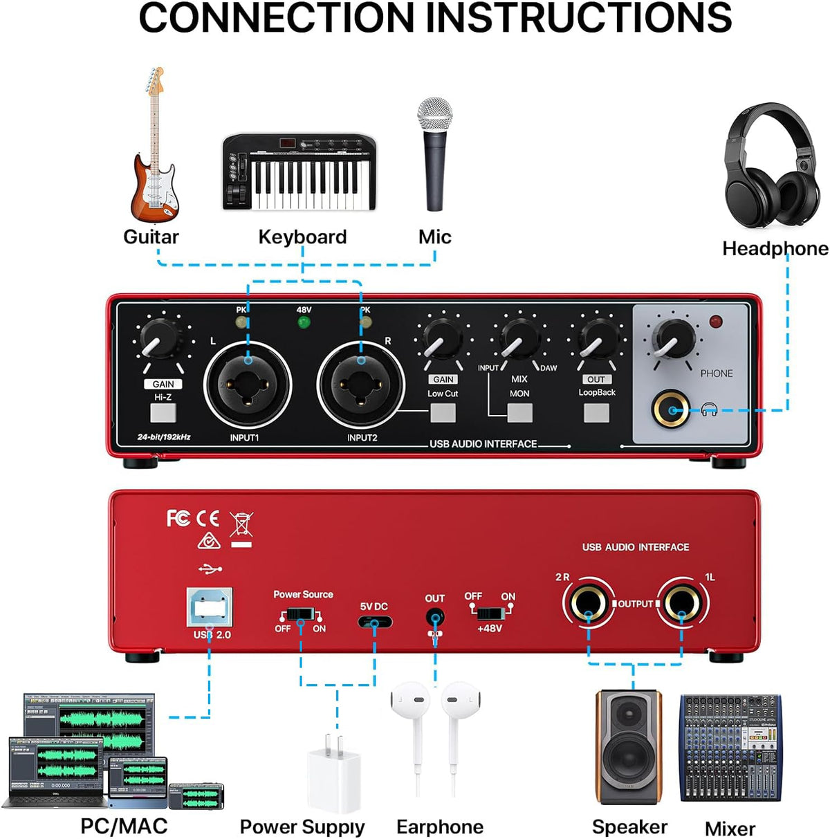 2x2 USB Audio Interface J922