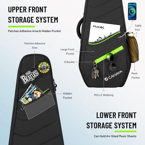 0.47in Thick Padding Electric Guitar Bag V1696