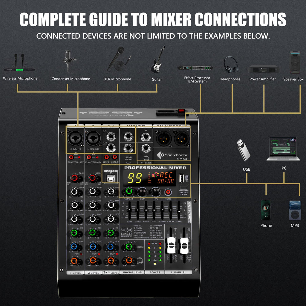 4 Channel Audio Mixer B276