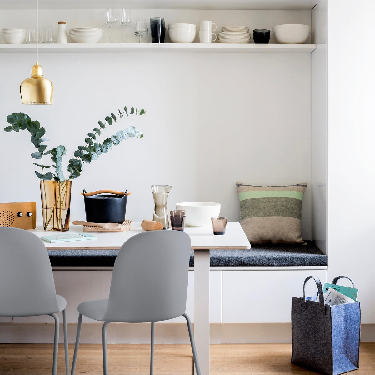 Grey Plastic Dining Chair with Metal Legs M30397
