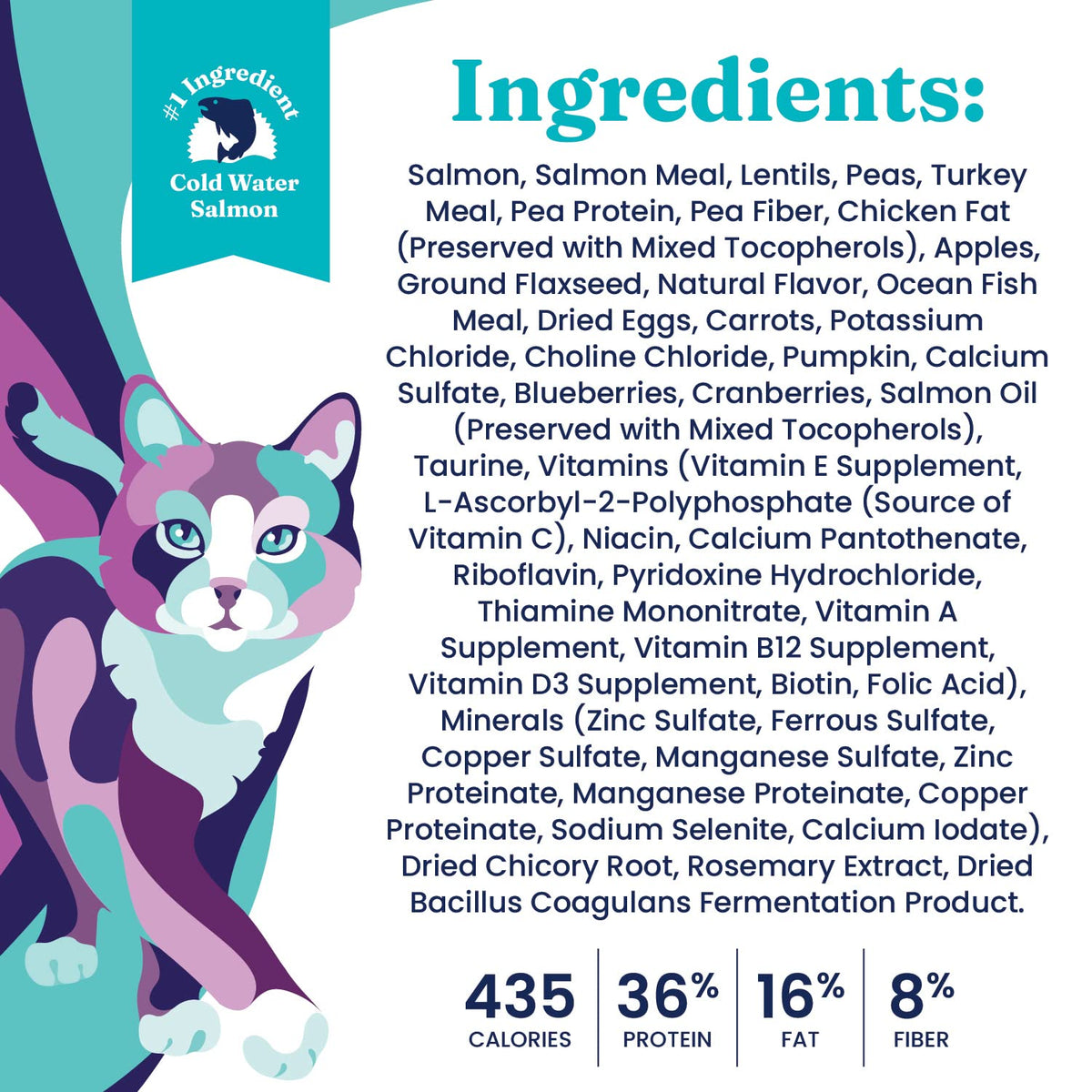 Salmon Dry Cat Food and Wet Cat Food Variety Pack K311617
