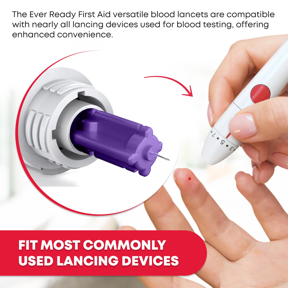 Sterile Twist-Cap Lancets 30G Purple 500 Count M76971