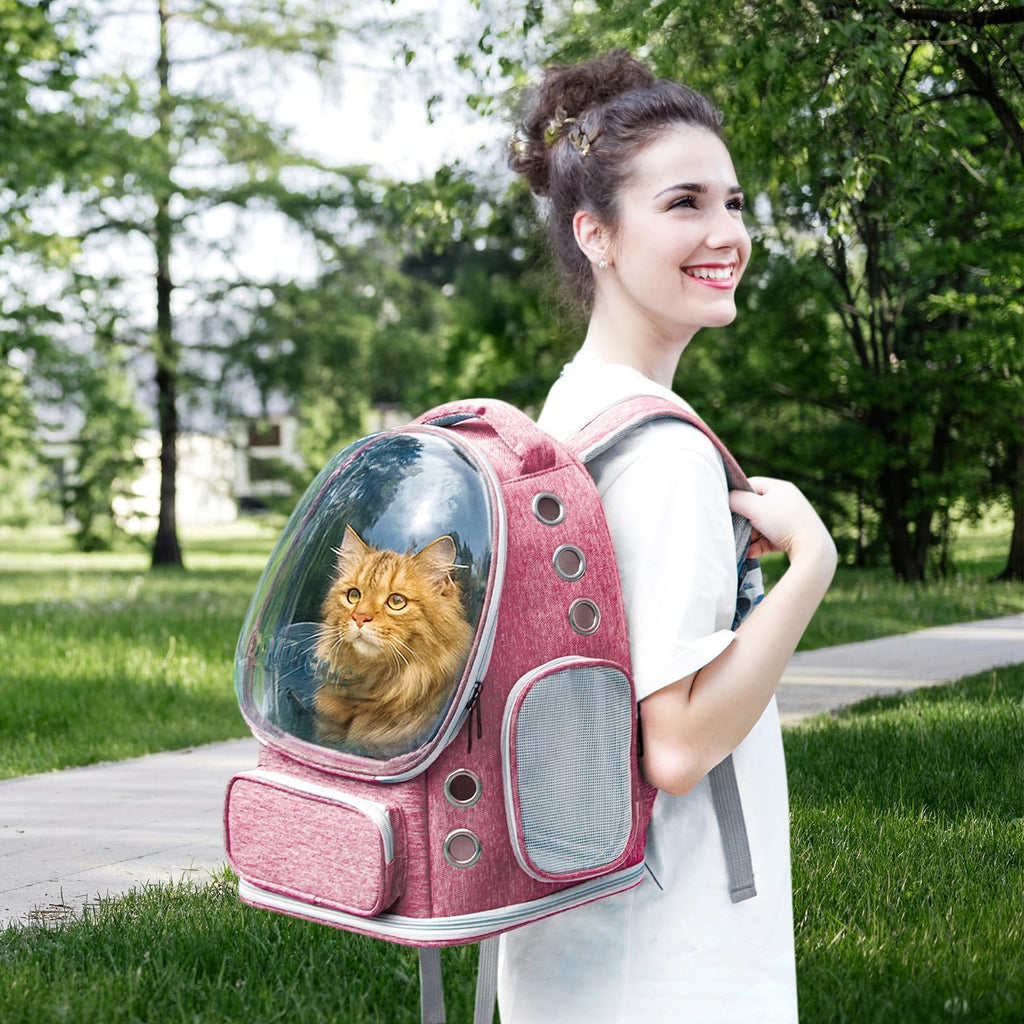 Cat Backpack Carrier Clear Bubble Window up to 15 lb I615573