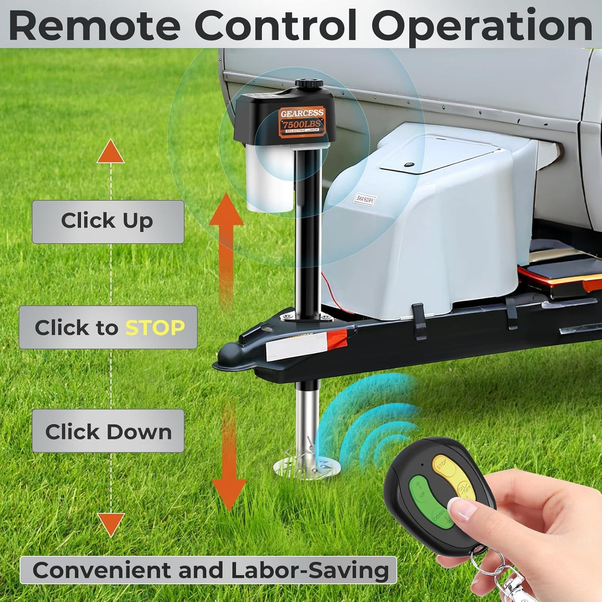 Electric Trailer Jack 7500LBS with Remote Y300702