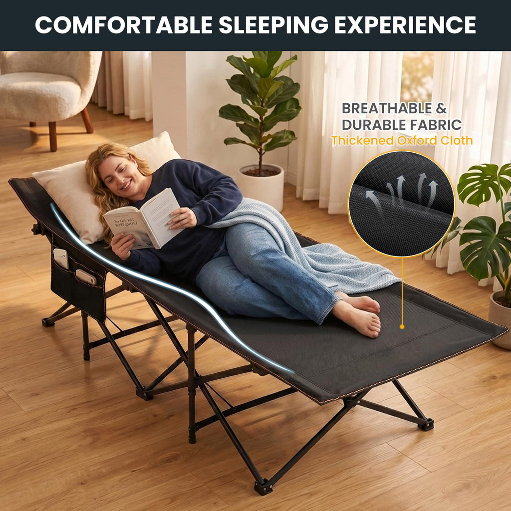 Oversized XXL Folding Camping Cot V70707