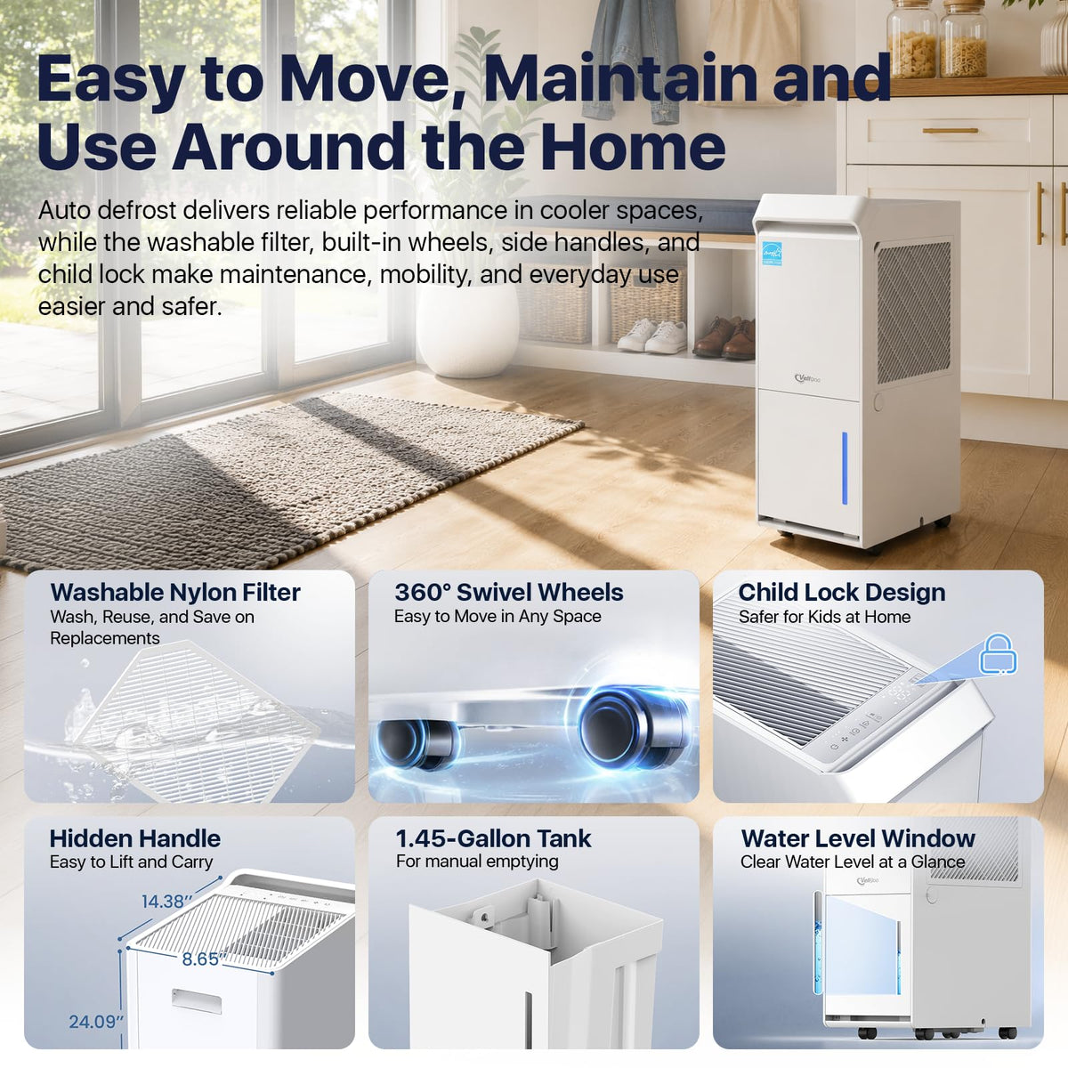 100 Pint/Day Dehumidifier C505136