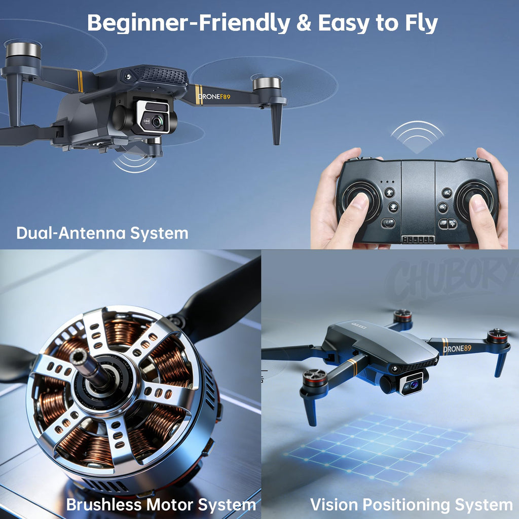 4K Camera Drone with 3 Batteries J63178