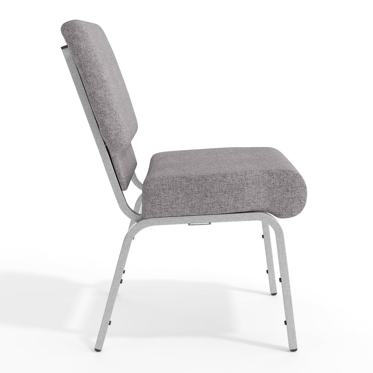 Gray 21" W Stacking Church Chair 4-Pack U77048