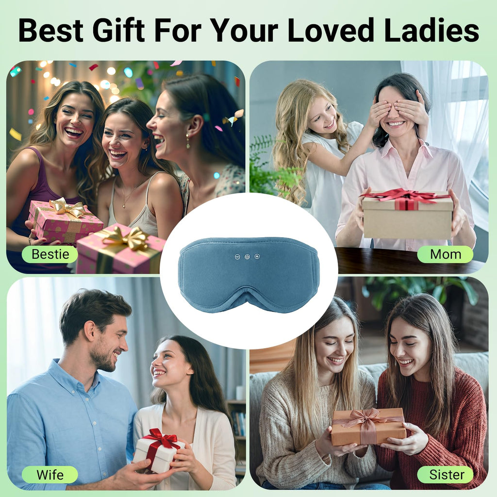 Bamboo Cotton Sleep Mask with Bluetooth Headphone U702