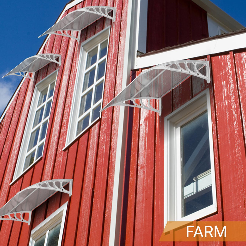 39"x32" PVC Window Awning Canopy T22357