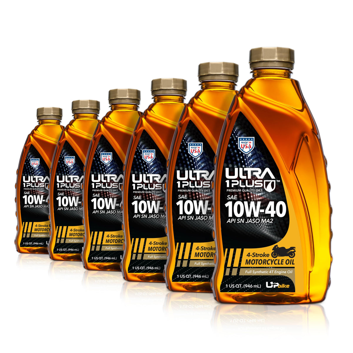 10W-40 Full Synthetic Motorcycle Oil 6 Quarts M7127