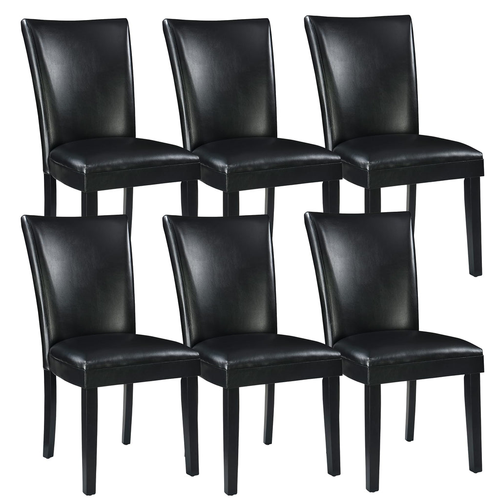 Set of 6 Solid Wood Upholstered Dining Chairs P869715