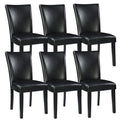 Set of 6 Solid Wood Upholstered Dining Chairs P869715