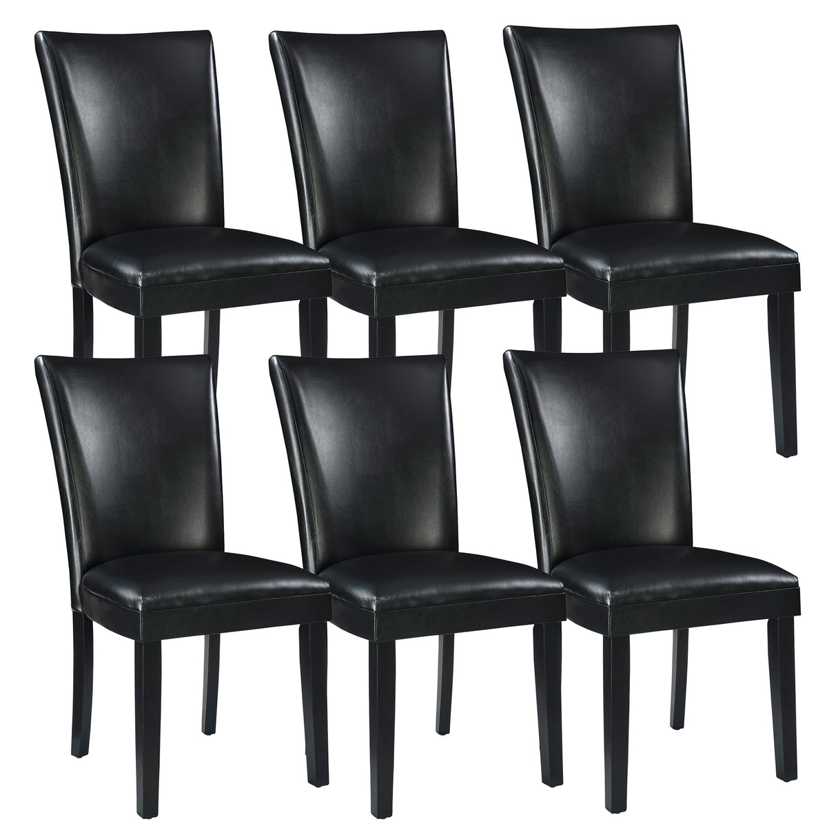Set of 6 Solid Wood Upholstered Dining Chairs P869715