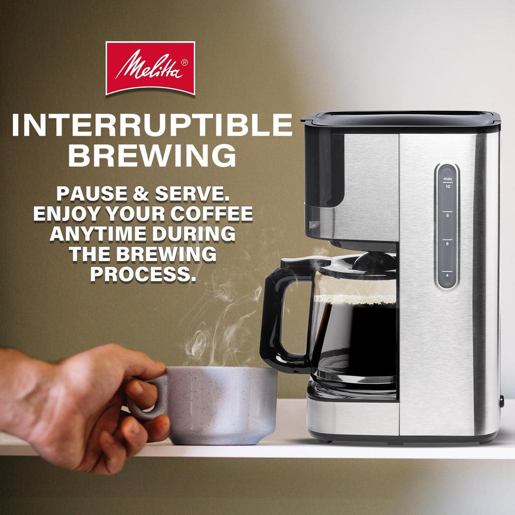 Glass Drip Coffee Maker with 10 Cup Carafe W58494