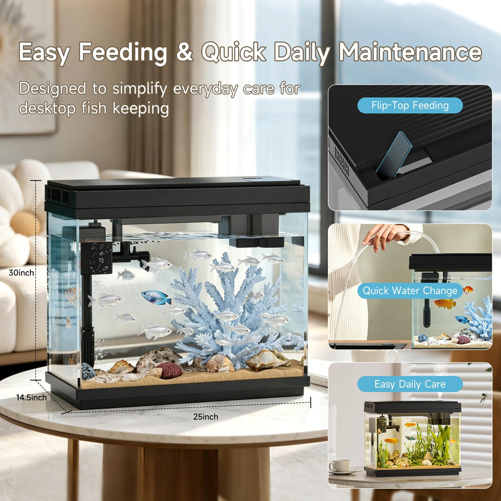 2.5 Gal Self-Cleaning Aquarium Starter Kit O2676
