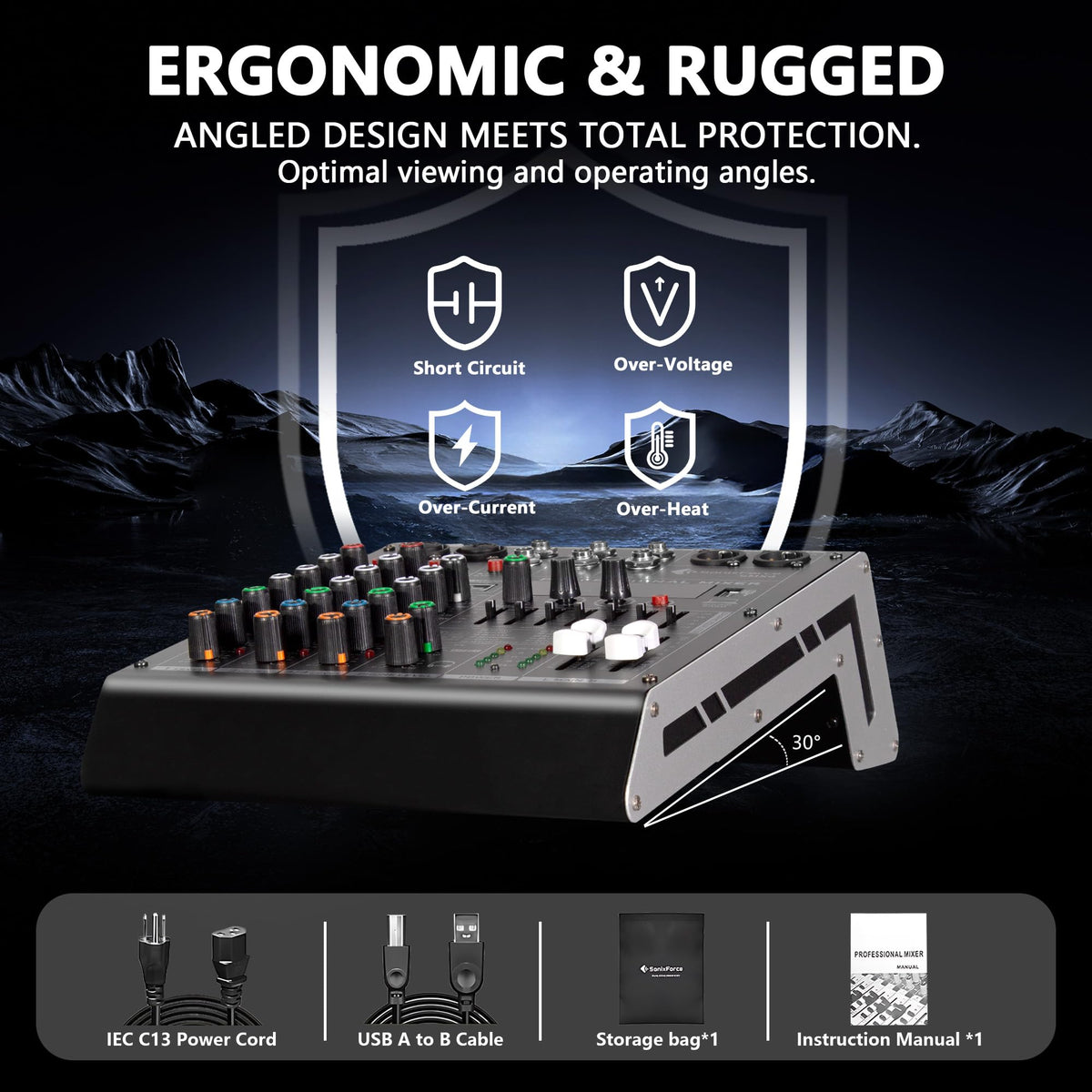 4 Channel Audio Mixer B276