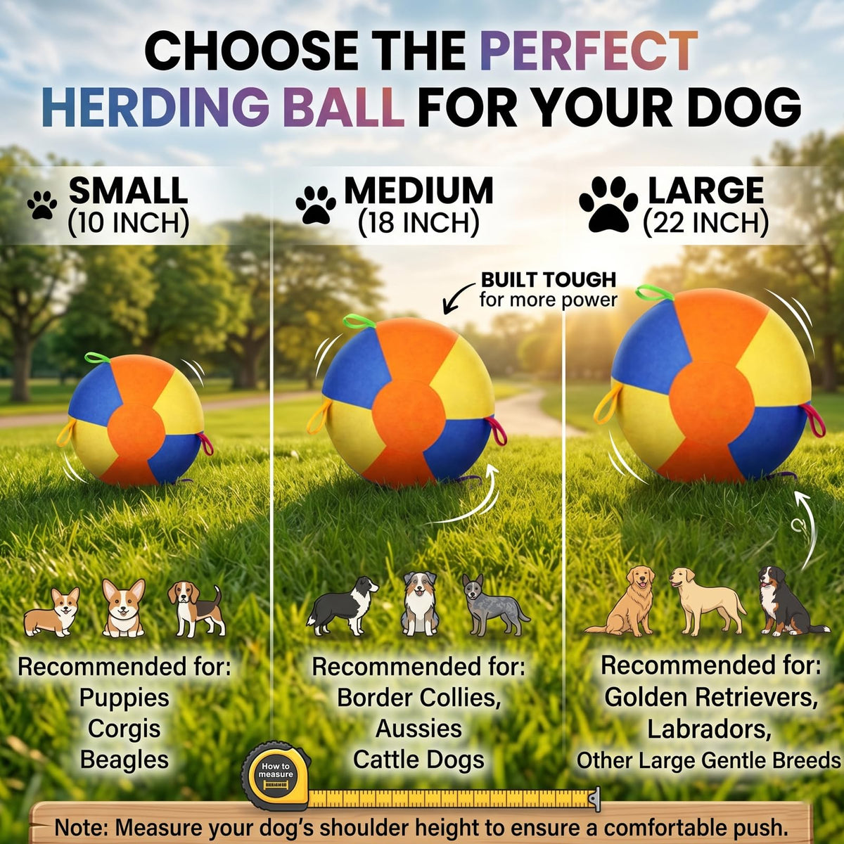 Inflatable Dog Ball with Handle Cover & Pump 18in U127