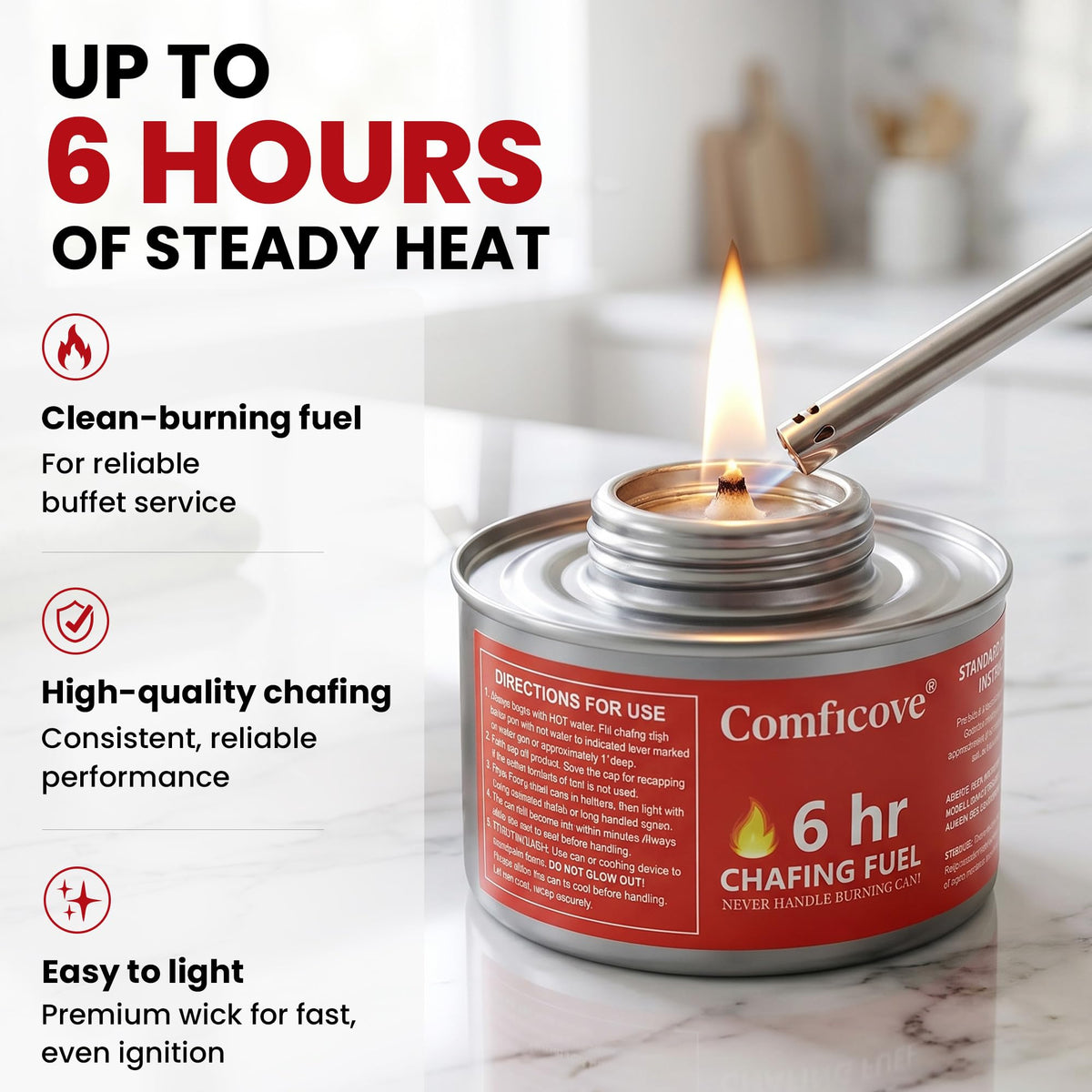 6 Hour Chafing Fuel Cans 12 Pack L8314