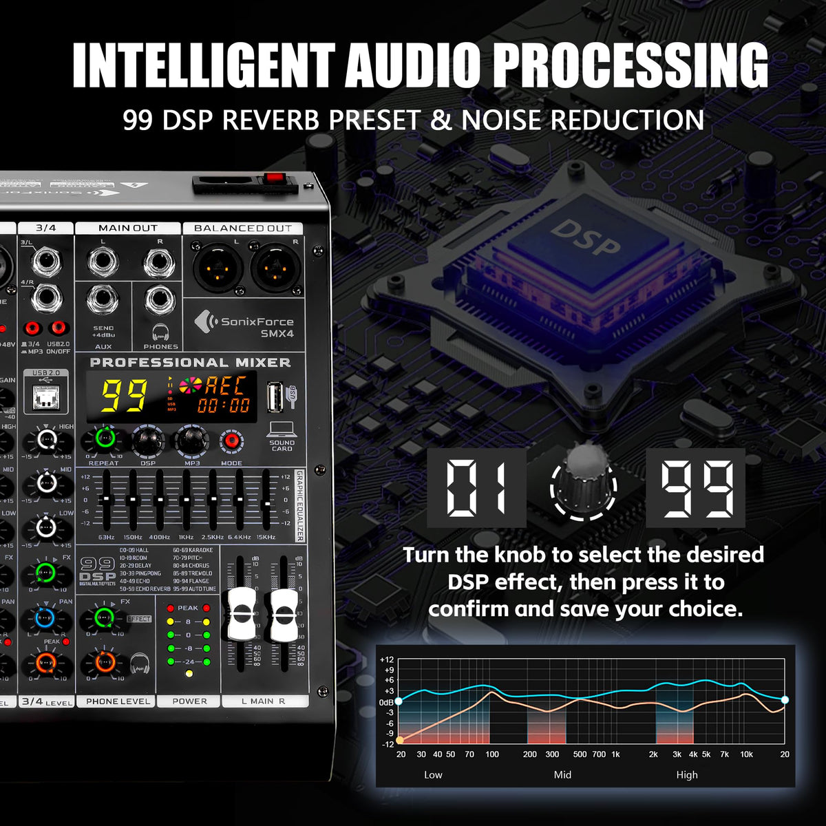 4 Channel Audio Mixer B276