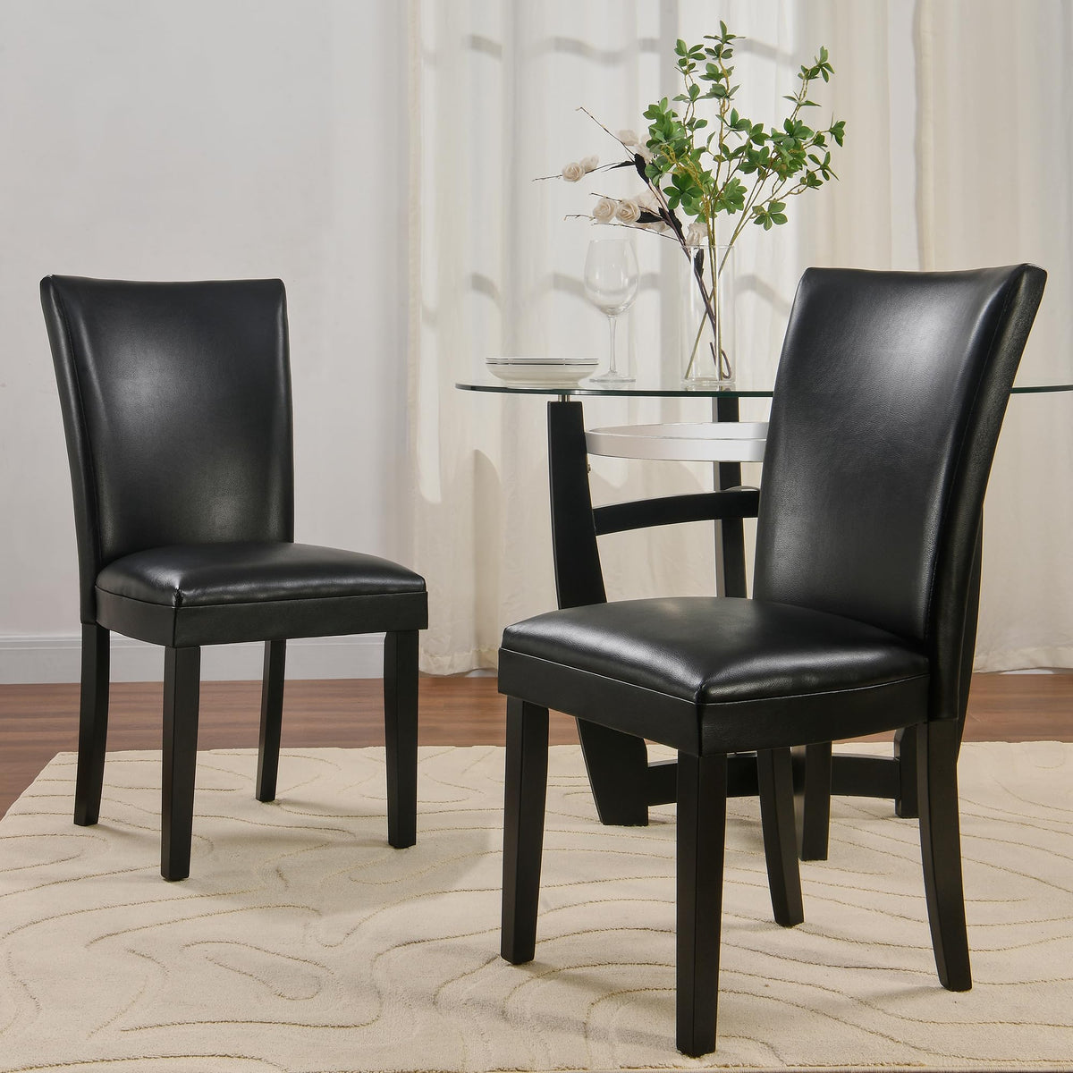 Set of 6 Solid Wood Upholstered Dining Chairs P869715