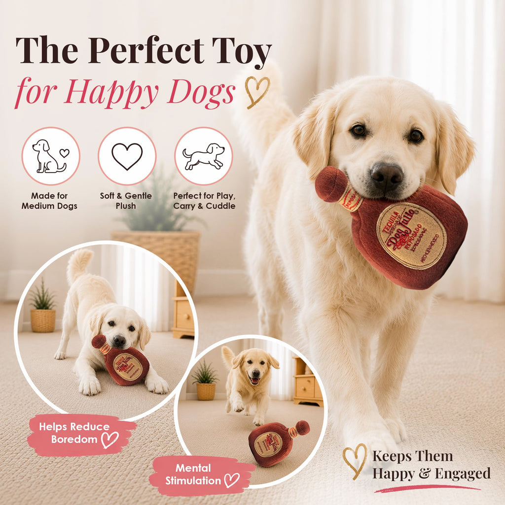 Plush Dog Toy with Squeaker Q525871
