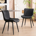 Black Dining Chairs Set of 2 P48741