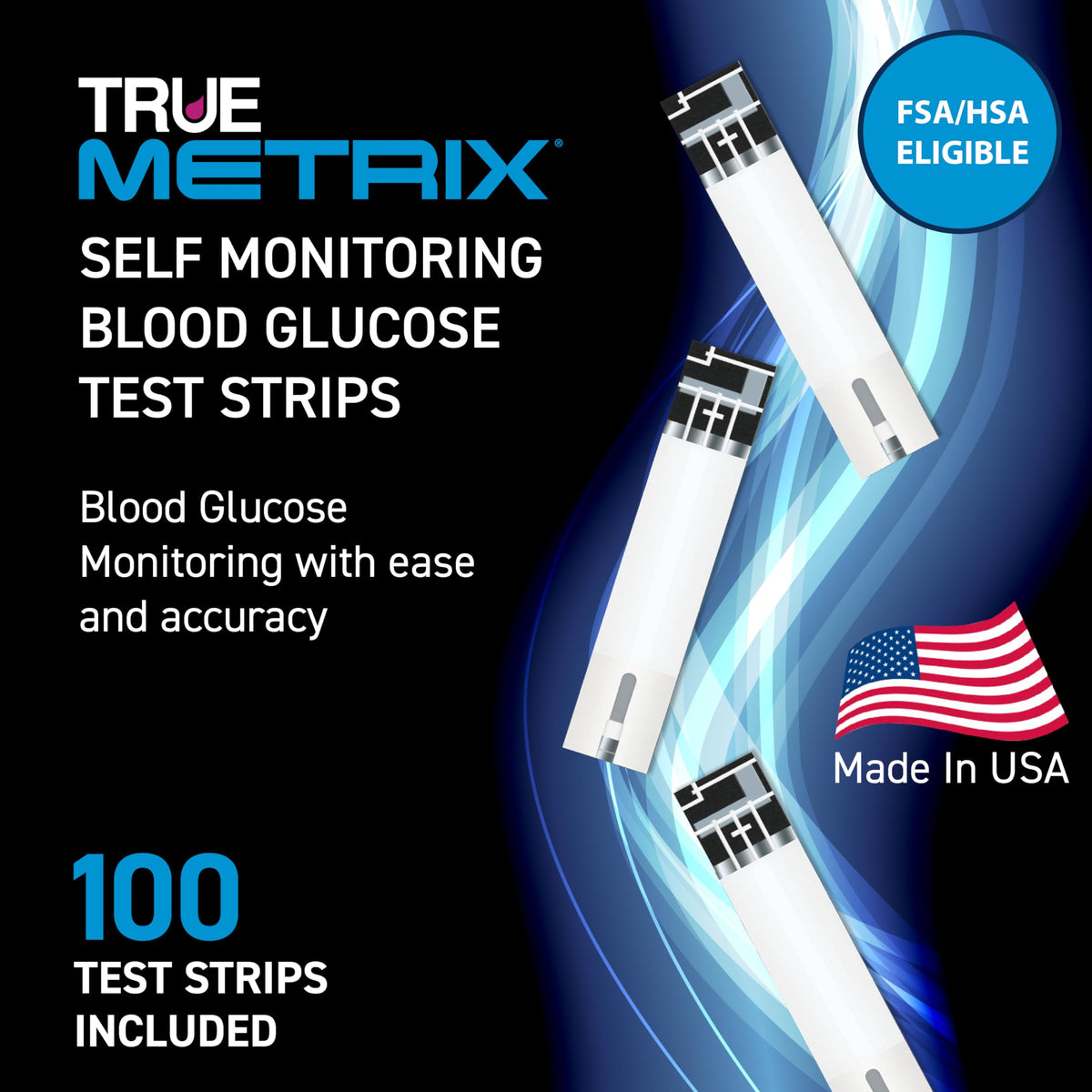 Blood Glucose Test Strips, 100 Count T485