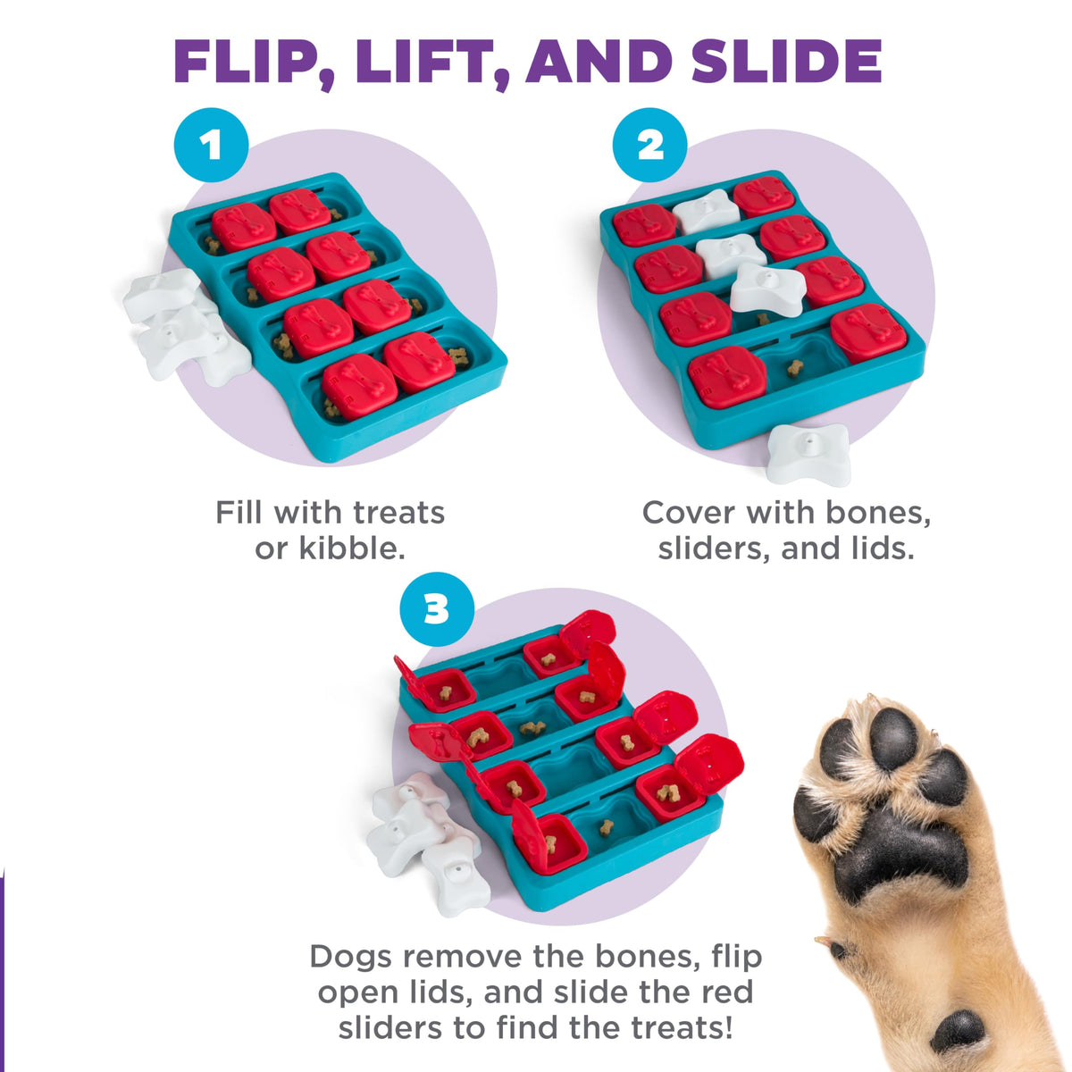 Dog Brick Dog Toy Treat Puzzle Y425723
