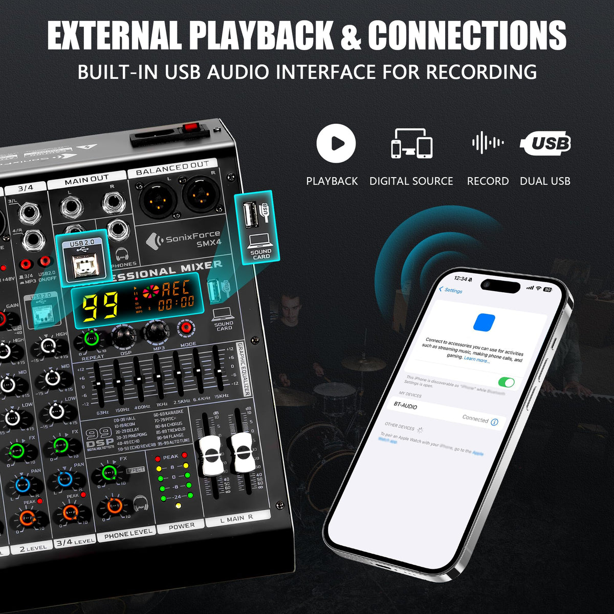 4 Channel Audio Mixer B276