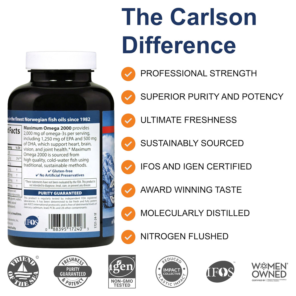 Wild-Caught 2000 mg Lemon Softgels R195