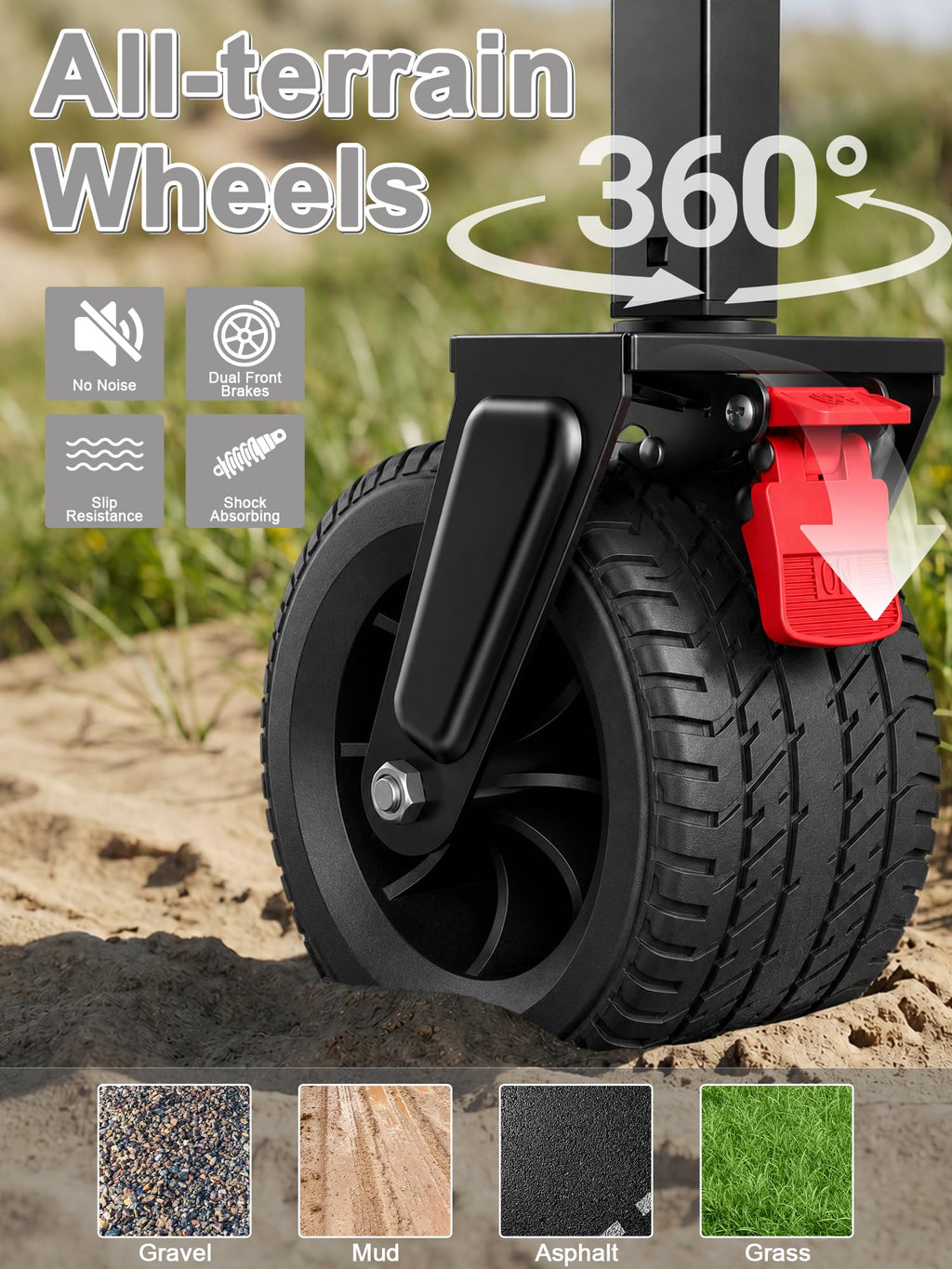 Collapsible Wagon with Canopy Black X8691