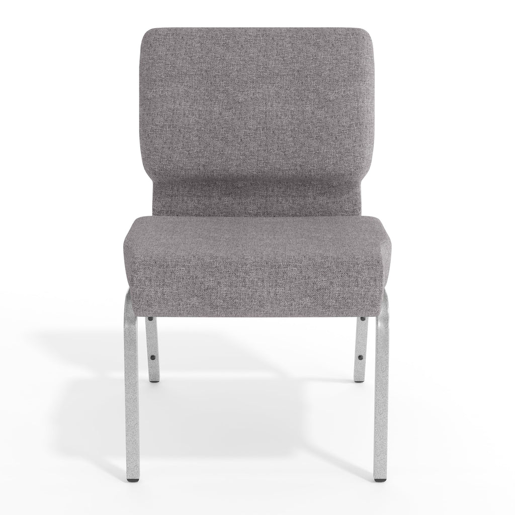 Gray 21" W Stacking Church Chair 4-Pack U77048