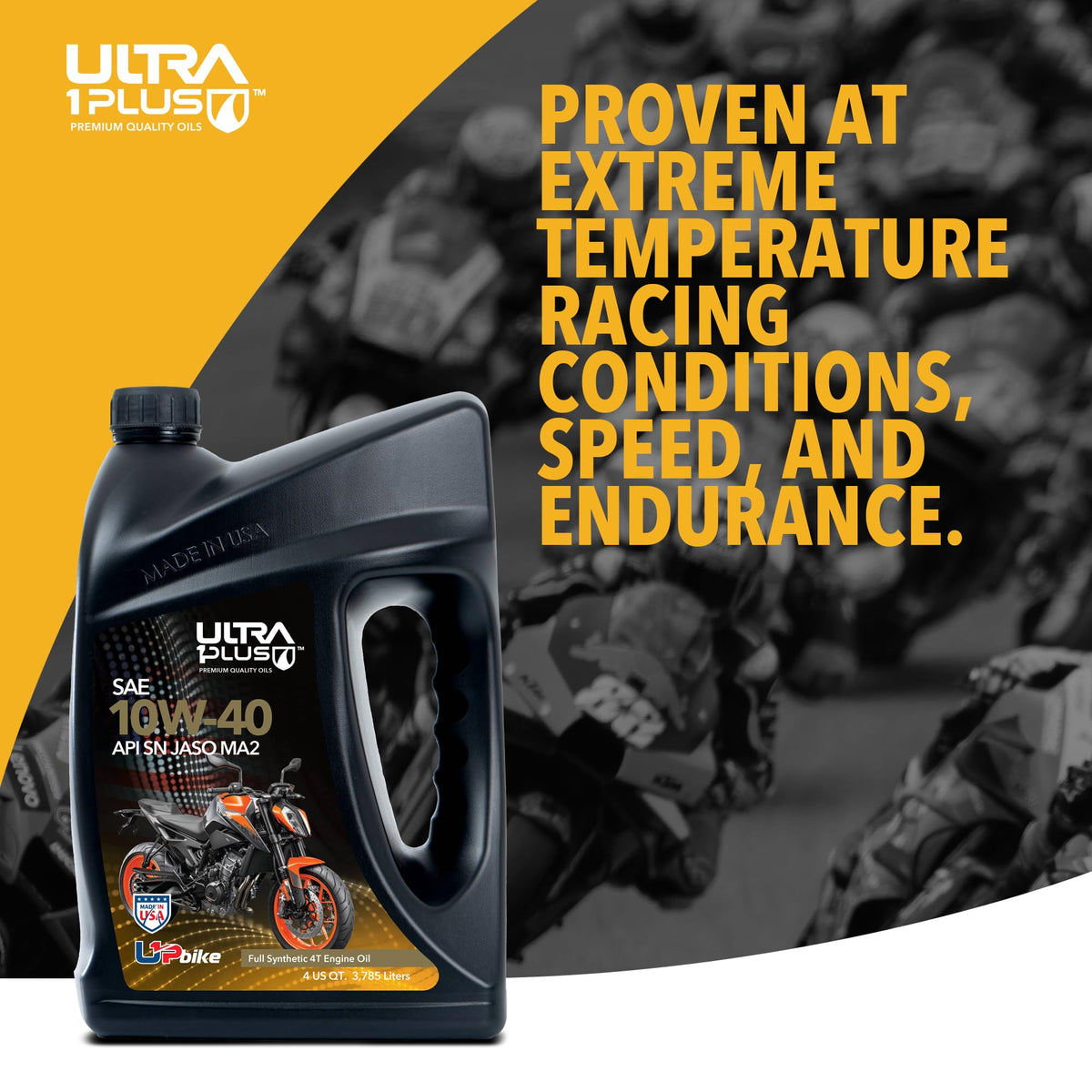 10W-40 Full Synthetic Motorcycle Oil 6 Quarts M7127