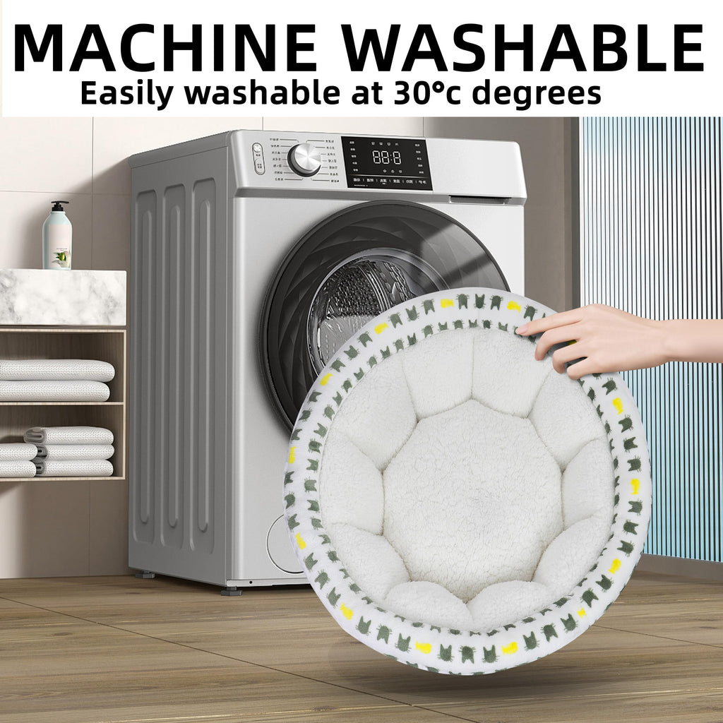 Beige Washable Dog Sofa Bed E304646