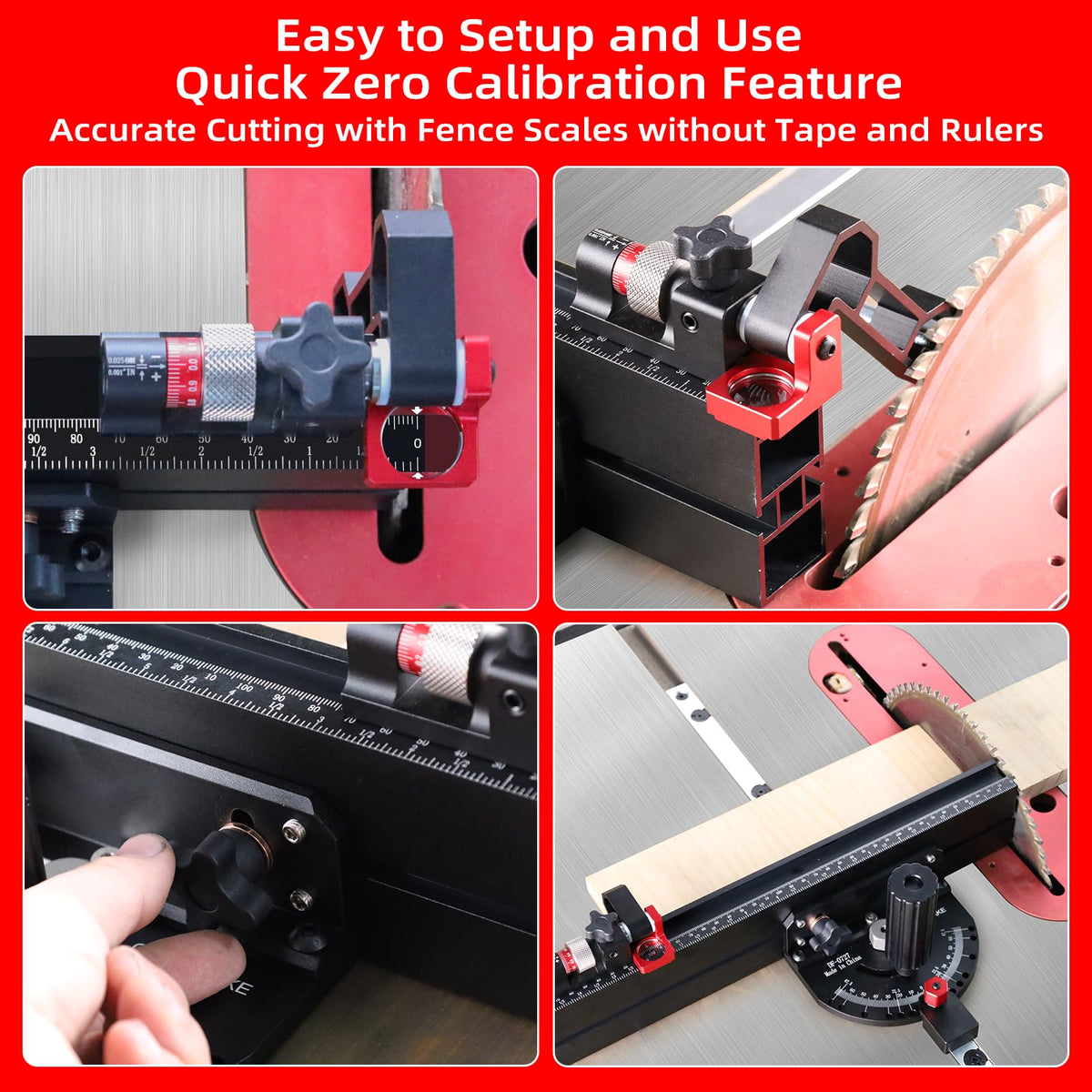 Table Saw Miter Gauge with Micro Adjust Flip Stop B233307