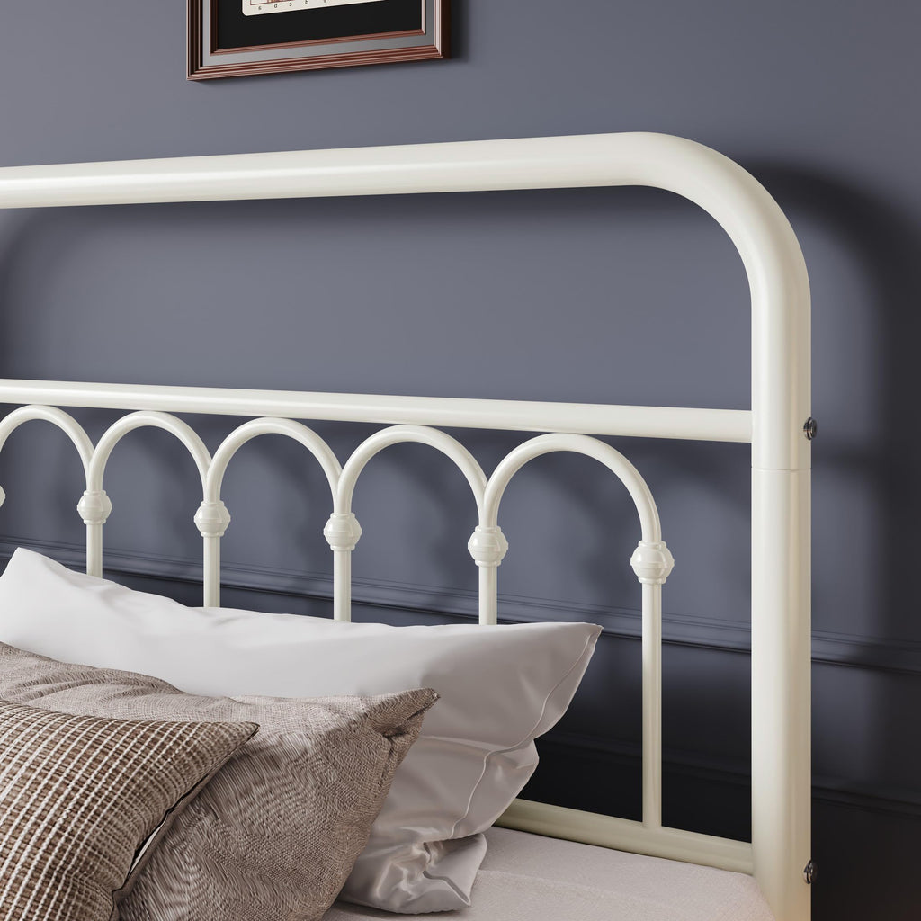 Twin Size Metal Platform Bed Frame with Headboard S68558