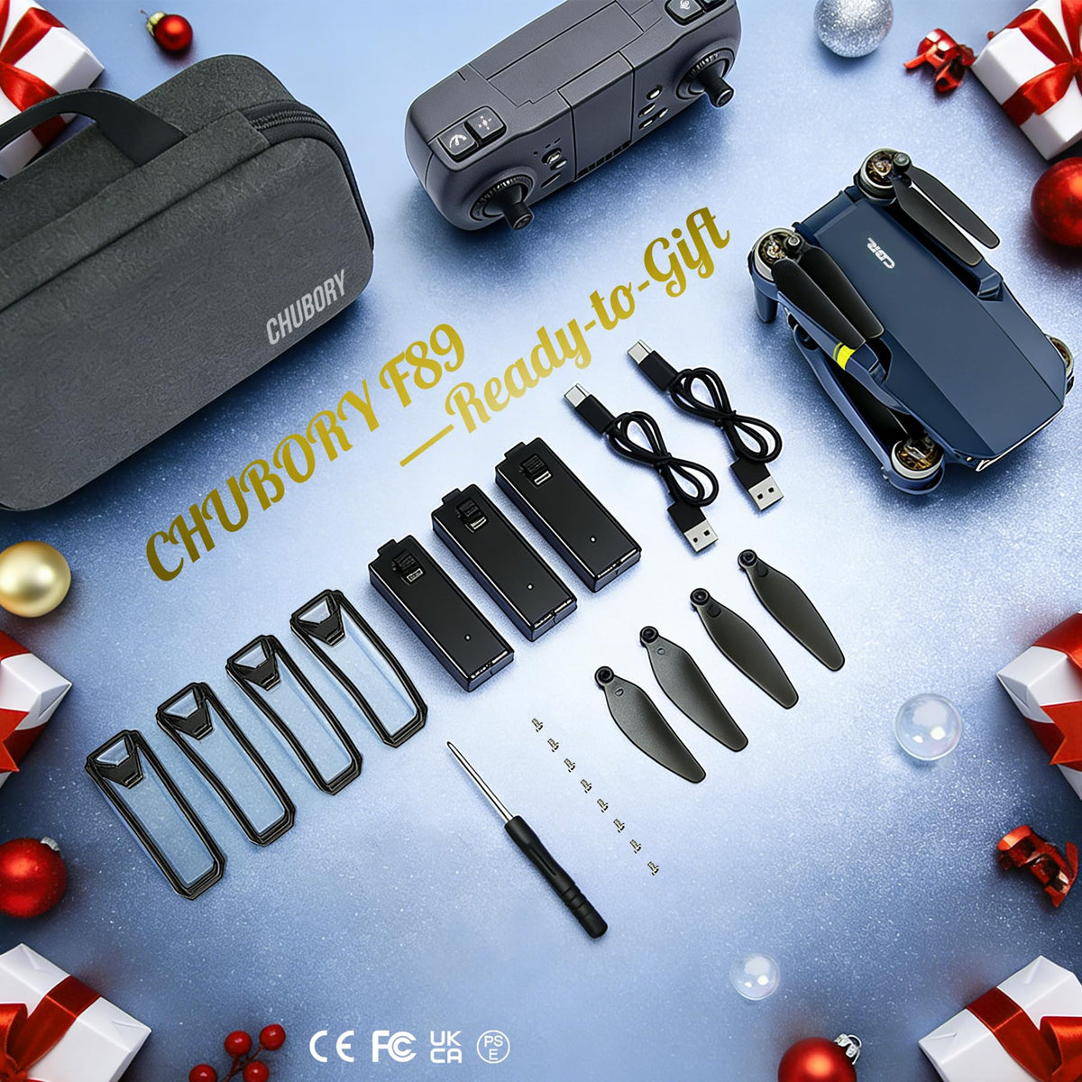4K Camera Drone with 3 Batteries J63178