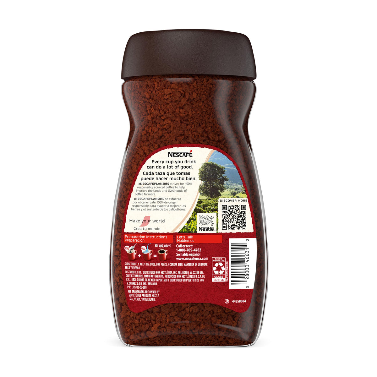 Dark Roast Instant Coffee 7 oz Jar T2638
