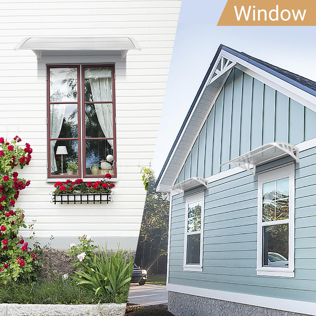 39"x32" PVC Window Awning Canopy T22357